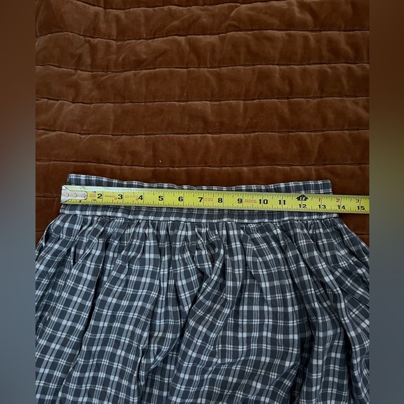 Vintage Gray and Ivory Plaid Flannel Women's Skirt - Picture 7 of 13